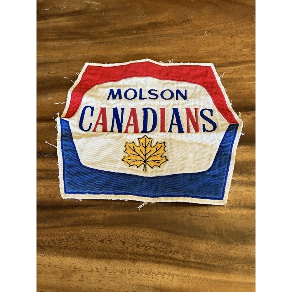 Large Vintage Molson Canadians Patch Badge Crest
